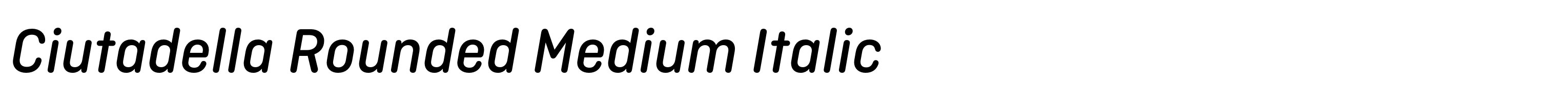 Ciutadella Rounded Medium Italic